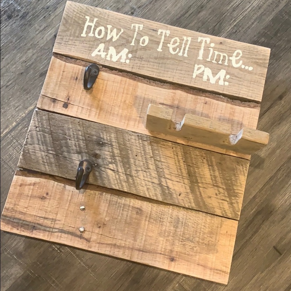 Pallet am/pm coffee and wine glass holder